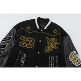 Off White Jacket Spring and Autumn OW Hot Diamond Letter Pattern Baseball Jacket Jacket
