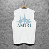 Amiri tank top bone crack star print
