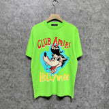 Amiri t shirts smoke gray wolf printing short sleeve