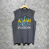 Amiri tank top cobra printing