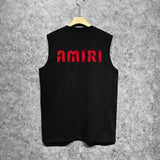 Amiri tank top cashew flower large simple logo printing