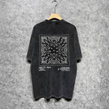 Amiri washed t-shirt simple square short sleeve