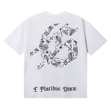 Godspeed t Shirts Los Angeles Hollywood Hills Fire Print Cotton Casual Short Sleeve Men and Women