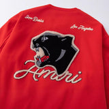 Amiri Jacket Spring and Autumn Leopard Head Jacket Men's and Women's