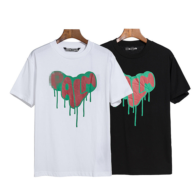 Palm Angels T Shirts Printed Short Sleeve T-shirt Men's Loose Half Sleeve
