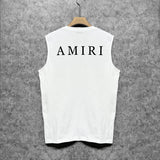 Amiri tank top spider letter printing