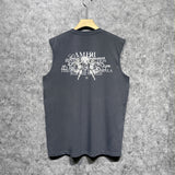 Amiri tank top letter angel ball print