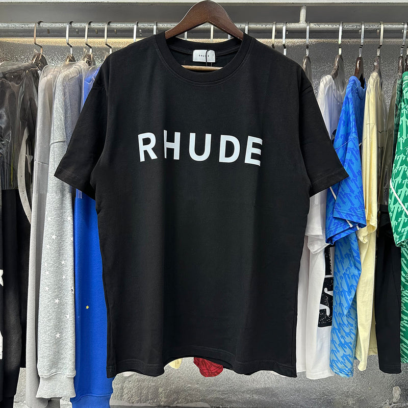 Rhude T Shirts Printed Cotton Versatile Casual Short Sleeve Men and Women