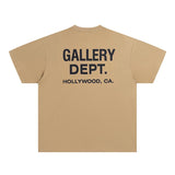 Mens T-shirts GALLERY DEPT printed round neck short-sleeved T-shirt pure cotton