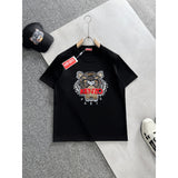 KENZO T Shirt Summer Tiger Head Casual
