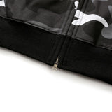 Bathing Ape Hoodie Luminous Camouflage Spotted Shark Double Hooded Zip Sweater