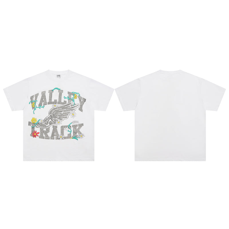 Valeforever Vale T Shirts Hotfix rhinestones Short Sleeves