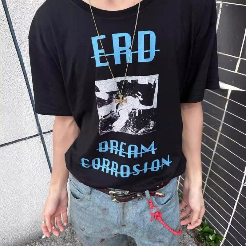 ERD T Shirts Printed Pure Cotton Loose Short Sleeve T-shirt