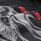 Mens trendy Hoodie & Pants autumn and winter flare black flame pants hoodie