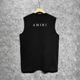Amiri tank top small letter horizontal strip printing