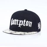 Compton Hat Hip Hop Snapback Flat Bill Cap