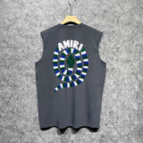 Amiri tank top patchwork colorful snake printing