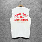 Amiri tank top artistic word printing