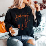 Come We Fly Sweater Halloween Sweatshirt Sanderson