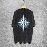 Amiri washed t-shirt star shield short sleeve