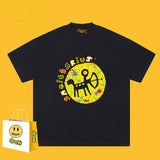 Drew T Shirts Drew Short Sleeve Smiley Face Spring and Summer