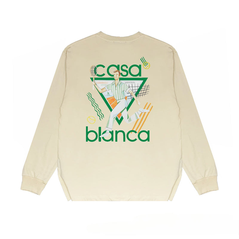 Casablanca Long sleeve T-shirt Printed loose T-shirt
