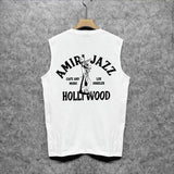 Amiri tank top wolf print