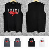 Amiri tank top cashew flower rabbit printing