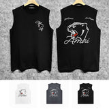 Amiri tank top black panther print