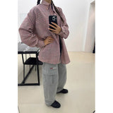 Unisex Shirts OUR LEGACY Pink Checked Loose Lining