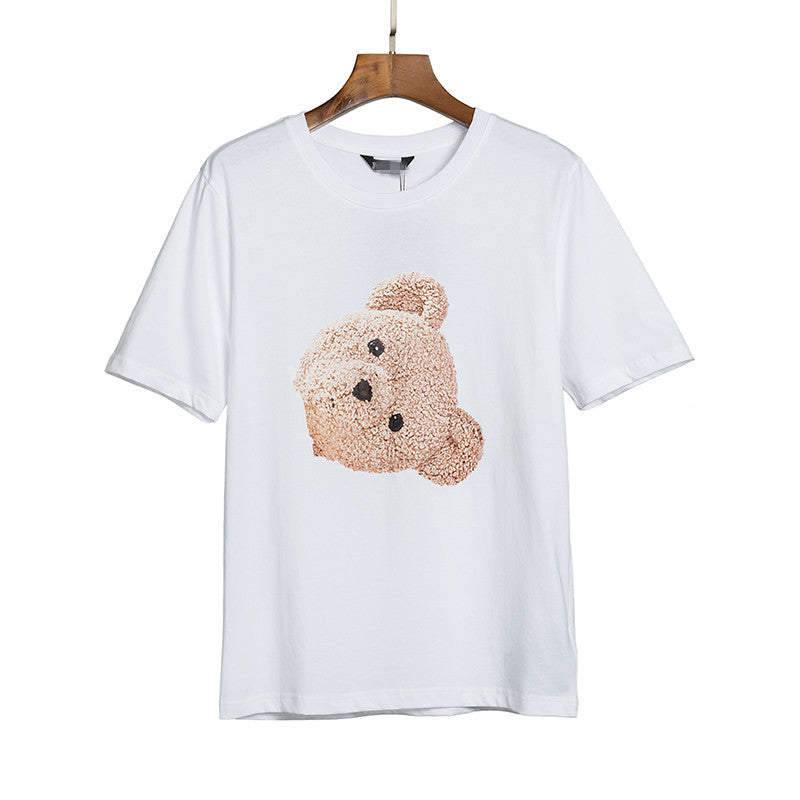 Palm Angels T Shirts Palm Angels Broken Bear Letter Print Men's and Women's Short Sleeve