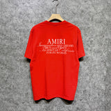 Amiri t shirts hollywood artistic font print short sleeve tee