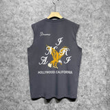 Amiri tank top hollywood eagle printing