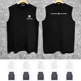 Amiri tank top small spider letter horizontal stripprinting