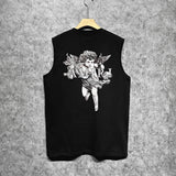 Amiri tank top angel sketch printing