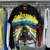 Godspeed T Shirts Knight Rose Print Cotton Casual Short Sleeve Men and Women