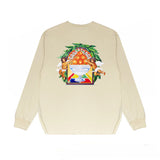 Casablanca Long sleeve T-shirt Letter Painted Print Loose