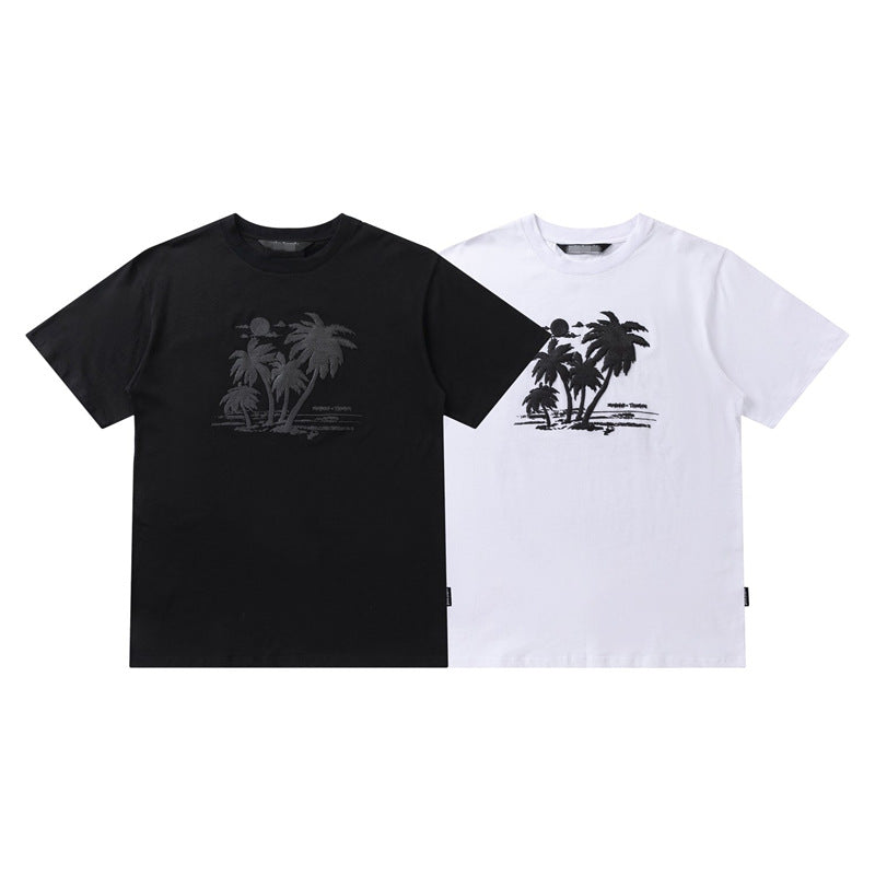 Palm Angels T Shirts Printed Short Sleeve T-shirt Men and Women Half Sleeve