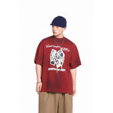 ERD T Shirts Loose Short Sleeve Vintage