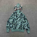 Bape Hoodie Zip-Up Cardigan Two-Hooded Hoodie