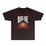 Rhude T Shirts Printed Trendy Pure Cotton