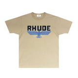 Rhude T Shirts Printed Trendy Pure Cotton