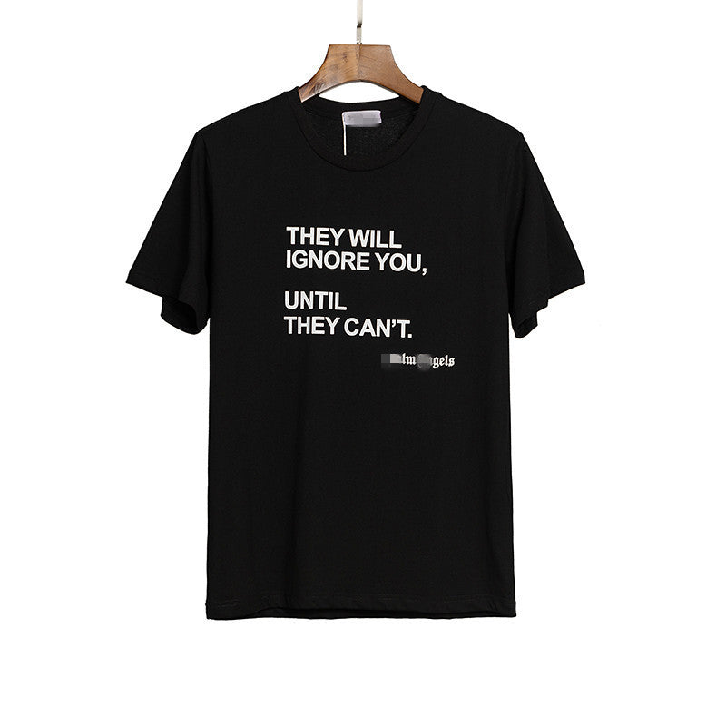 Palm Angels T Shirts Printed T-shirt Loose Men's Short Sleeve
