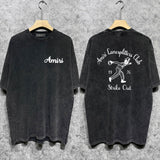 Amiri washed t-shirt bowling print short sleeves