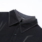 Unisex long-sleeved shirt autumretro lapel