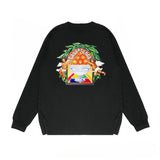 Casablanca Long sleeve T-shirt Letter Painted Print Loose
