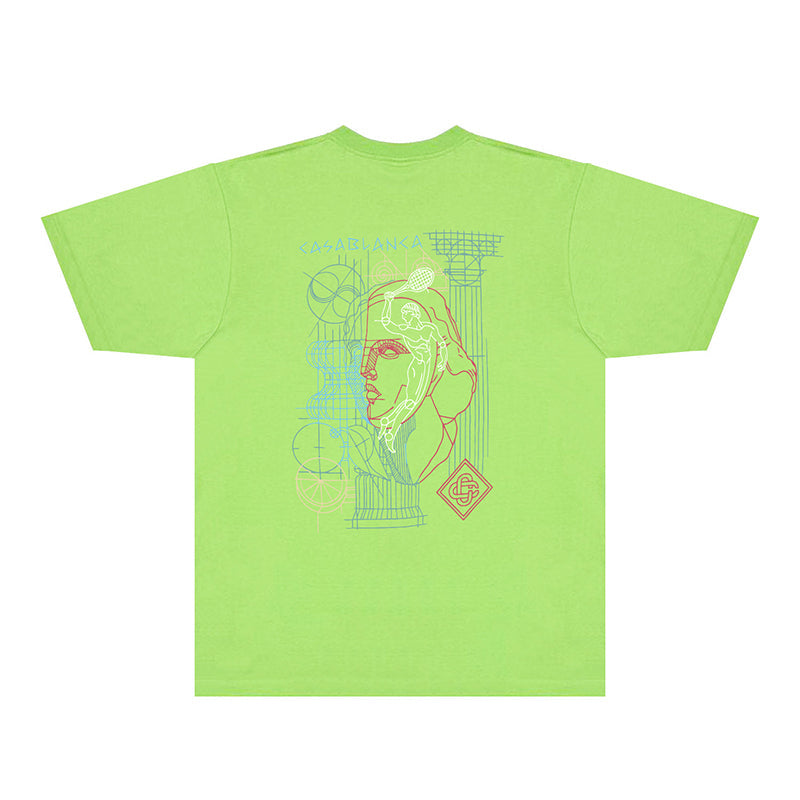 Casablanca T Shirts Fashion Print Street