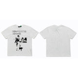 ERD T Shirts Short Sleeve Retro Slogan T-shirt Cotton