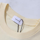 Rhude T Shirts Cannes Beach Coconut Printing Cotton Casual Short Sleeves Men and Women