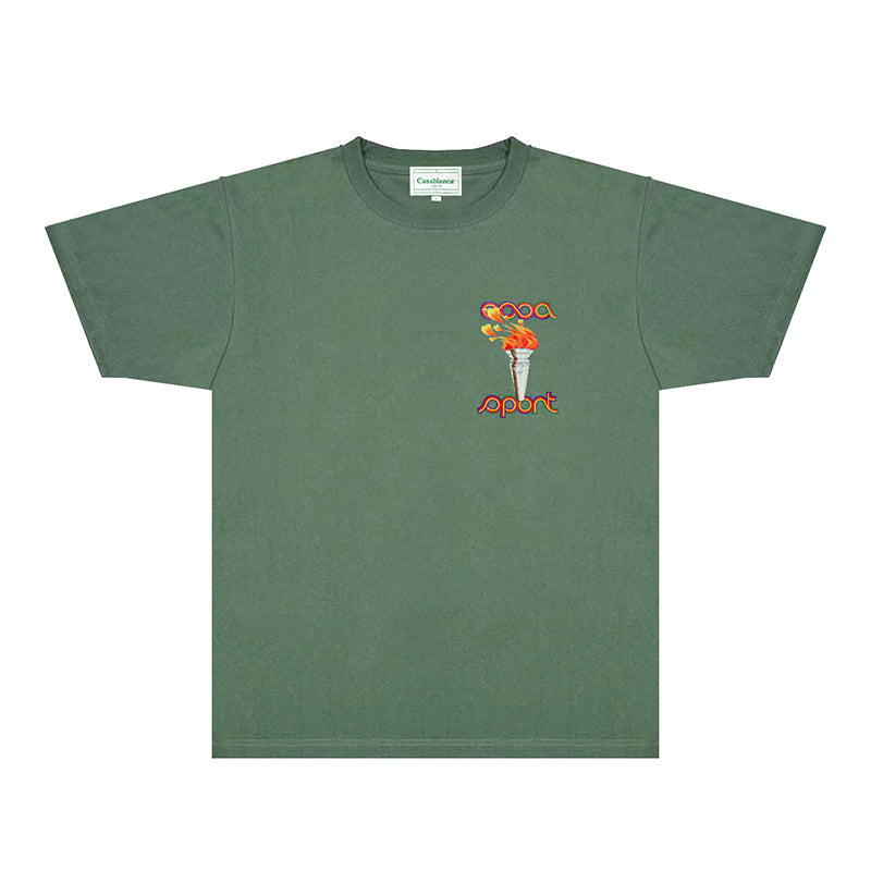 Casablanca T Shirts Fashion Print Street